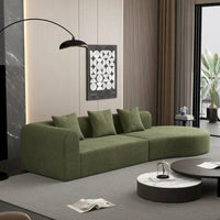 123.2 Sofa Sectionnel 4 Places Cloud en Velours Côtelé