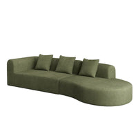 123.2 Sofa Sectionnel 4 Places Cloud en Velours Côtelé