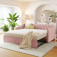 Lit de repos moderne pour une personne avec lit gigogne relevable