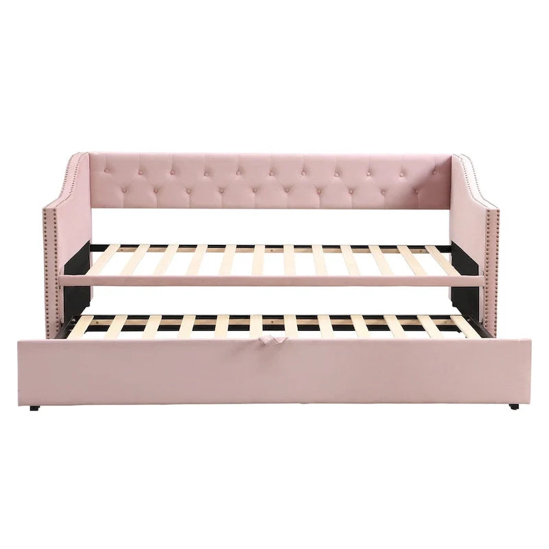 Lit de repos moderne pour une personne avec lit gigogne relevable