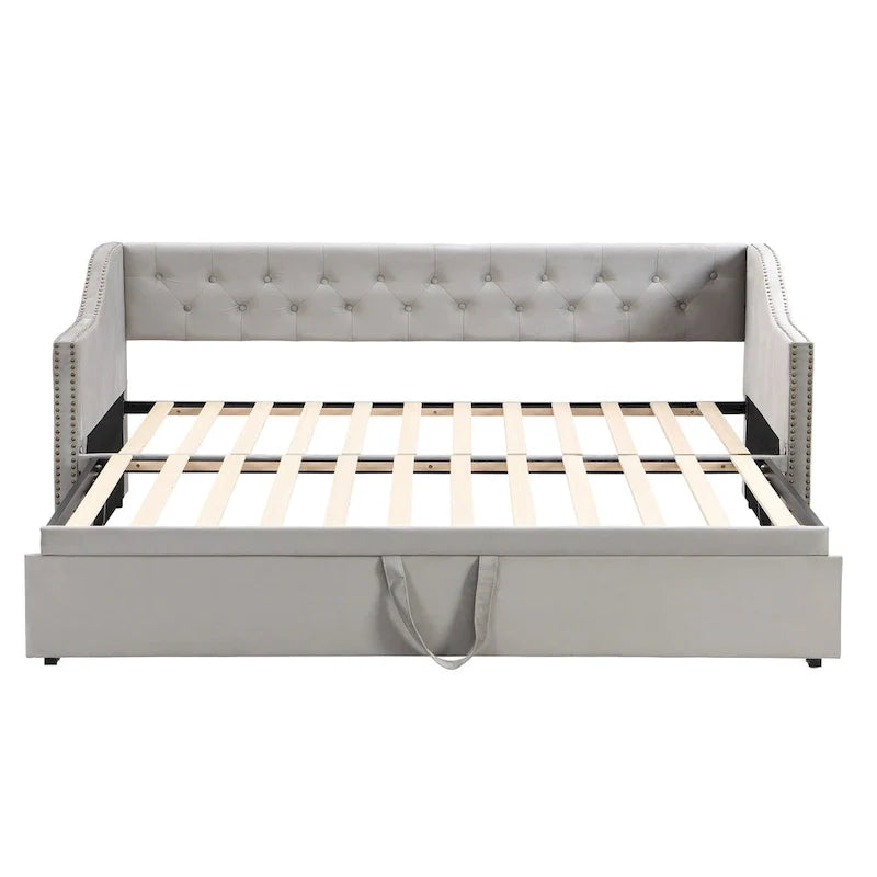 Lit de repos moderne pour une personne avec lit gigogne relevable