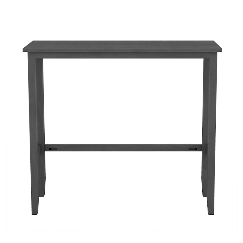 Ensemble de salle à manger 3 pièces style ferme avec table rectangulaire et 2 chaises