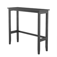 Ensemble de salle à manger 3 pièces style ferme avec table rectangulaire et 2 chaises