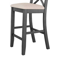 Ensemble de salle à manger 3 pièces style ferme avec table rectangulaire et 2 chaises