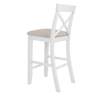 Ensemble de salle à manger 3 pièces style ferme avec table rectangulaire et 2 chaises