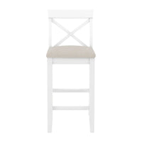Ensemble de salle à manger 3 pièces style ferme avec table rectangulaire et 2 chaises