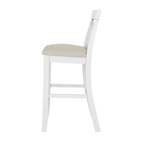 Ensemble de salle à manger 3 pièces style ferme avec table rectangulaire et 2 chaises