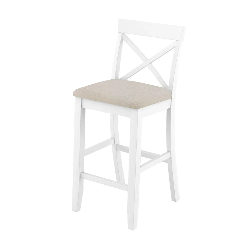 Ensemble de salle à manger 3 pièces style ferme avec table rectangulaire et 2 chaises