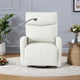 Fauteuil Inclinable Pivotant Électrique en PU avec Rotation 270°, Inclinaison Électrique 95-160° et Double Port USB - Capacité 330lb