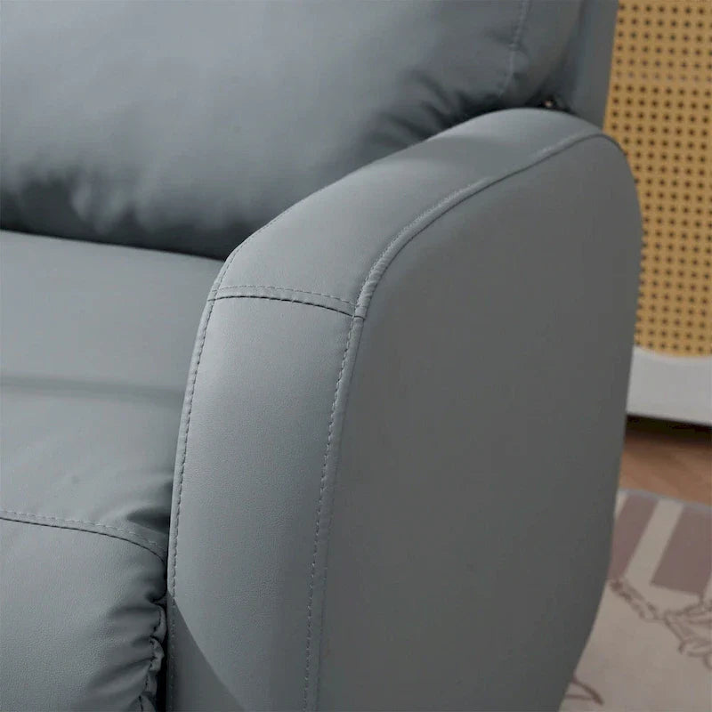 Fauteuil Inclinable Pivotant Électrique en PU avec Rotation 270°, Inclinaison Électrique 95-160° et Double Port USB - Capacité 330lb