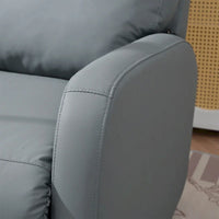 Fauteuil Inclinable Pivotant Électrique en PU avec Rotation 270°, Inclinaison Électrique 95-160° et Double Port USB - Capacité 330lb