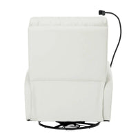 Fauteuil Inclinable Pivotant Électrique en PU avec Rotation 270°, Inclinaison Électrique 95-160° et Double Port USB - Capacité 330lb