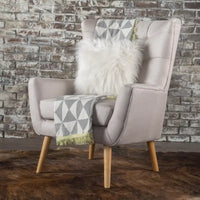 Chaise haute tapissée à dossier haut de 32,5 moderne avec capitonnage et pieds en bois d'hévéa