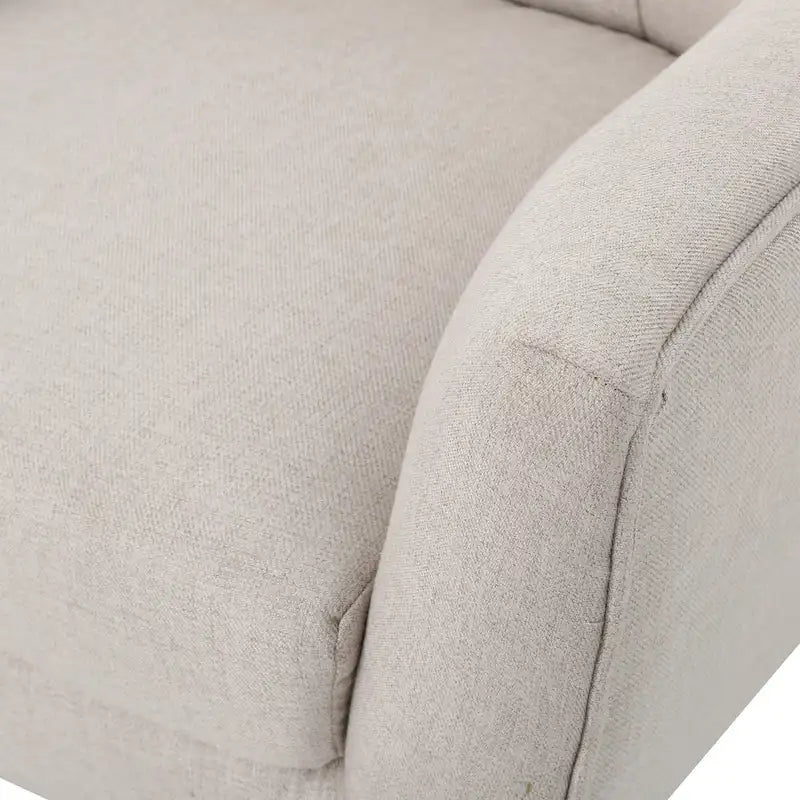 Chaise haute tapissée à dossier haut de 32,5 moderne avec capitonnage et pieds en bois d'hévéa