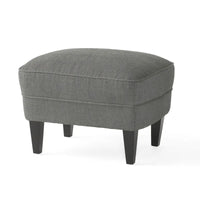 Fauteuil club moderne en tissu de 82,5 cm avec ottoman et clous de tapissier pour salon