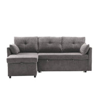 81,1 Canapé d'angle 3 places avec méridienne réversible, sièges de rangement et design polyvalent