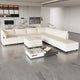 Canapé modulable convertible beige 129 8 places avec rangement