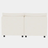Canapé modulable convertible beige 129 8 places avec rangement