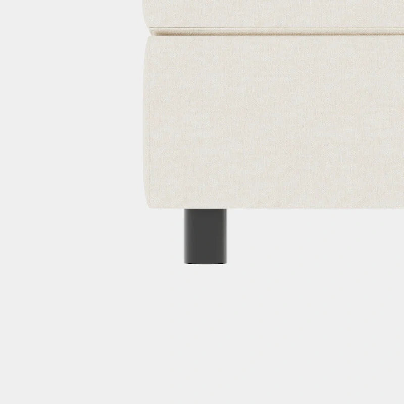 Canapé modulable convertible beige 129 8 places avec rangement