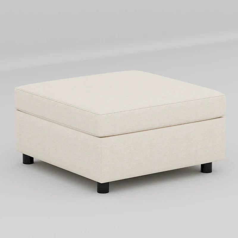 Canapé modulable convertible beige 129 8 places avec rangement