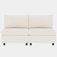 Canapé modulable convertible beige 129 8 places avec rangement