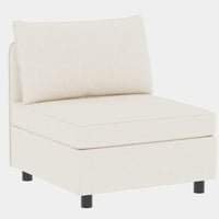 Canapé modulable convertible beige 129 8 places avec rangement