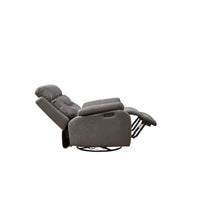 Fauteuil Inclinable Gris à Double Moteur avec Pivot 240°, Fonction Bascule, Connectivité USB et Appui-Tête Réglable