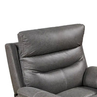 Fauteuil Inclinable Gris à Double Moteur avec Pivot 240°, Fonction Bascule, Connectivité USB et Appui-Tête Réglable