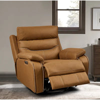 Fauteuil Inclinable Gris à Double Moteur avec Pivot 240°, Fonction Bascule, Connectivité USB et Appui-Tête Réglable