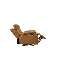Fauteuil Inclinable Gris à Double Moteur avec Pivot 240°, Fonction Bascule, Connectivité USB et Appui-Tête Réglable