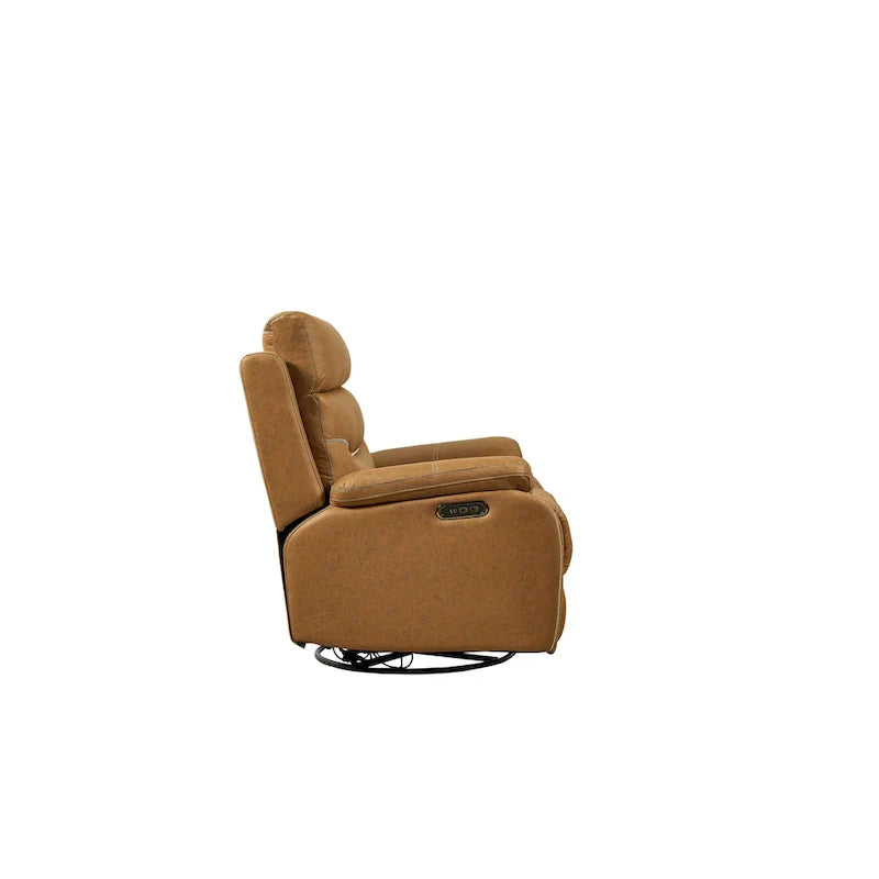 Fauteuil Inclinable Gris à Double Moteur avec Pivot 240°, Fonction Bascule, Connectivité USB et Appui-Tête Réglable