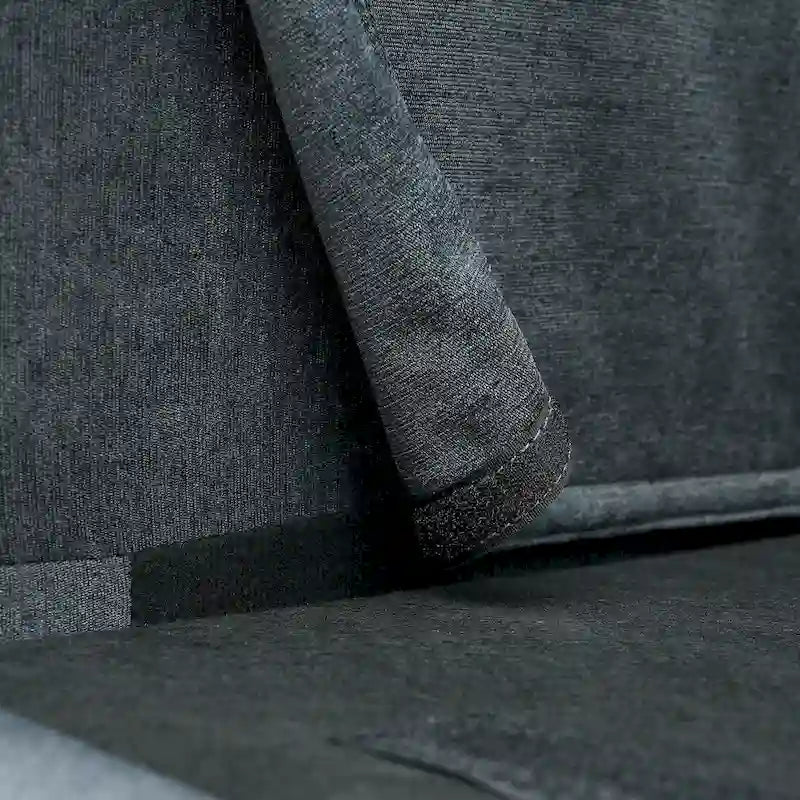 Canapé Sectionnel 4 Places Gris 107.87 pouces à Coussins Amovibles avec Pouf Mobile, Accoudoir de Rangement