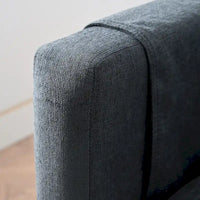 Canapé Sectionnel 4 Places Gris 107.87 pouces à Coussins Amovibles avec Pouf Mobile, Accoudoir de Rangement