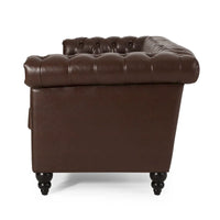 Canapé 3 places Chesterfield avec capitonnage et clous décoratifs