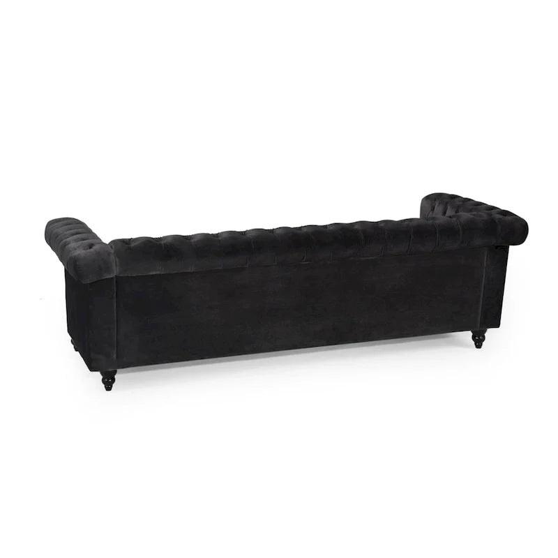 Canapé 3 places Chesterfield avec capitonnage et clous décoratifs
