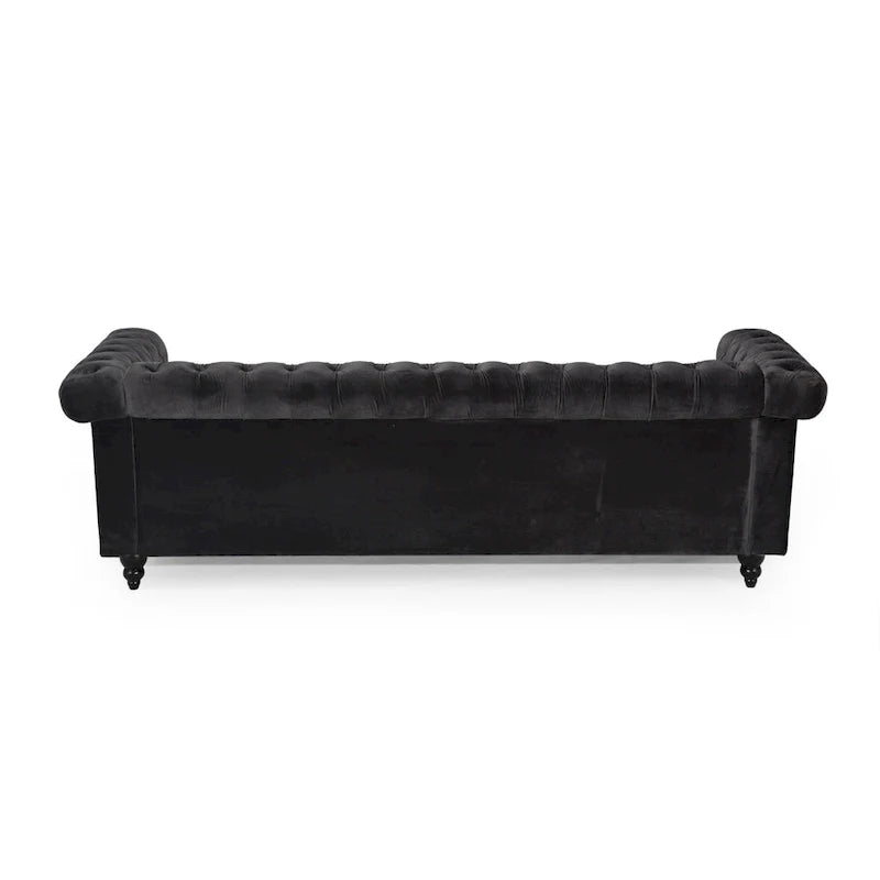 Canapé 3 places Chesterfield avec capitonnage et clous décoratifs
