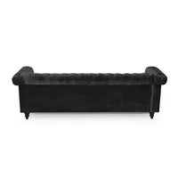 Canapé 3 places Chesterfield avec capitonnage et clous décoratifs