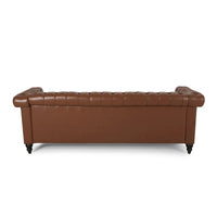 Canapé 3 places Chesterfield avec capitonnage et clous décoratifs