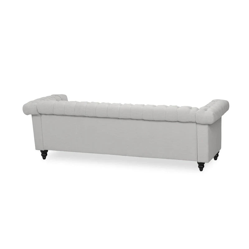 Canapé 3 places Chesterfield avec capitonnage et clous décoratifs