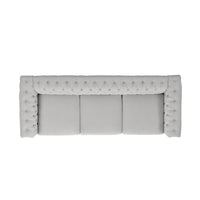 Canapé 3 places Chesterfield avec capitonnage et clous décoratifs