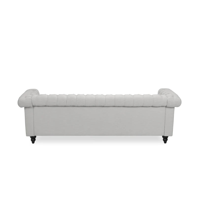 Canapé 3 places Chesterfield avec capitonnage et clous décoratifs