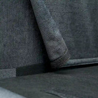 Canapé Sectionnel 4 Places Gris 107.87 pouces avec Coussins Amovibles, Pouf Mobile et Accoudoir de Rangement