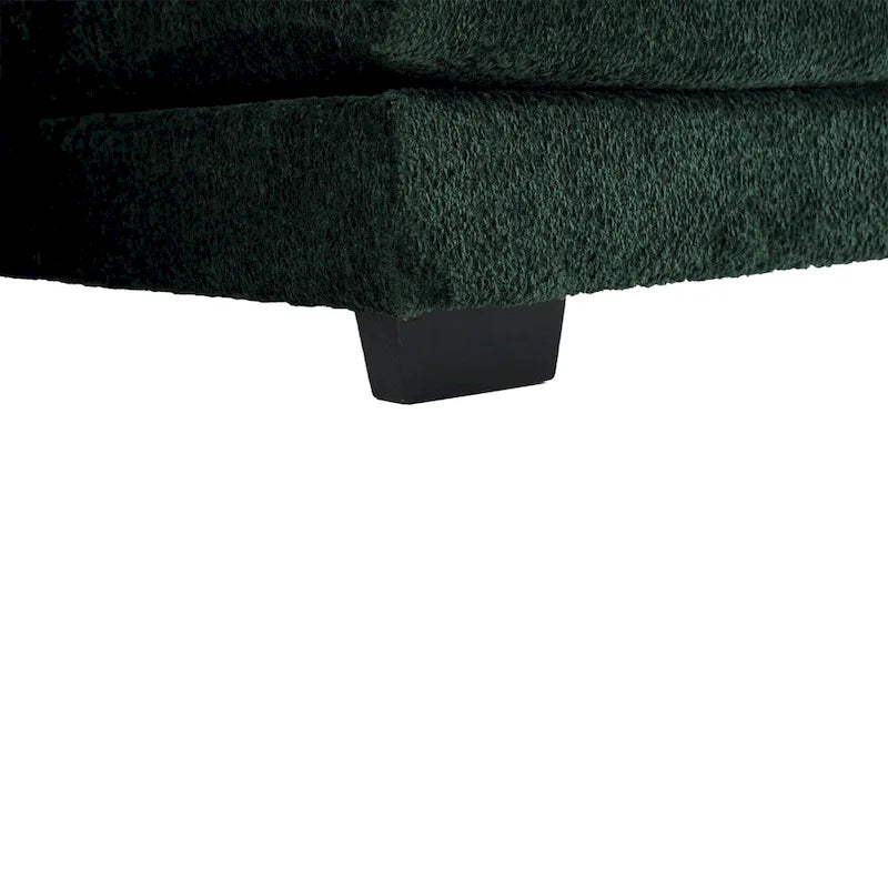 Canapé Sectionnel 4 Places Moderne en Chenille Forme U 110.63 pouces avec Doubles Coussins, 2 Méridiennes et Mousse Haute Densité