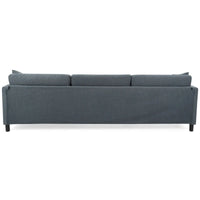 107.87 Canapé sectionnel 4 places avec coussin amovible et pouf mobile