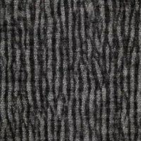 Ensemble de canapé sectionnel d'angle modulaire en chenille noir de 110 po à 7 places avec 2 coussins et pouf, pour salon ou appartement