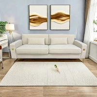 Canapé moderne 3 places en velours 85,63 avec accents dorés et coussins moelleux pour salon