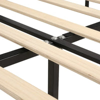 Lit plateforme King Size moderne en velours avec tête de lit capitonnée