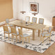 Ensemble de table à manger en bois 7 pièces avec table extensible & 6 chaises