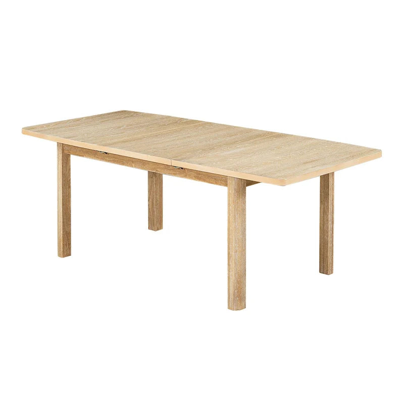 Ensemble de table à manger en bois 7 pièces avec table extensible & 6 chaises