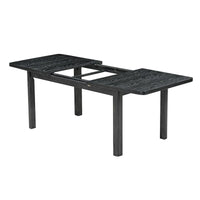 Ensemble de table à manger en bois 7 pièces avec table extensible & 6 chaises